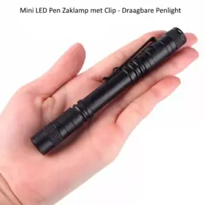 Mini LED Pen Zaklamp met Clip - Draagbare Penlight