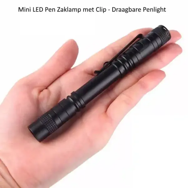 Mini LED Pen Zaklamp met Clip - Draagbare Penlight