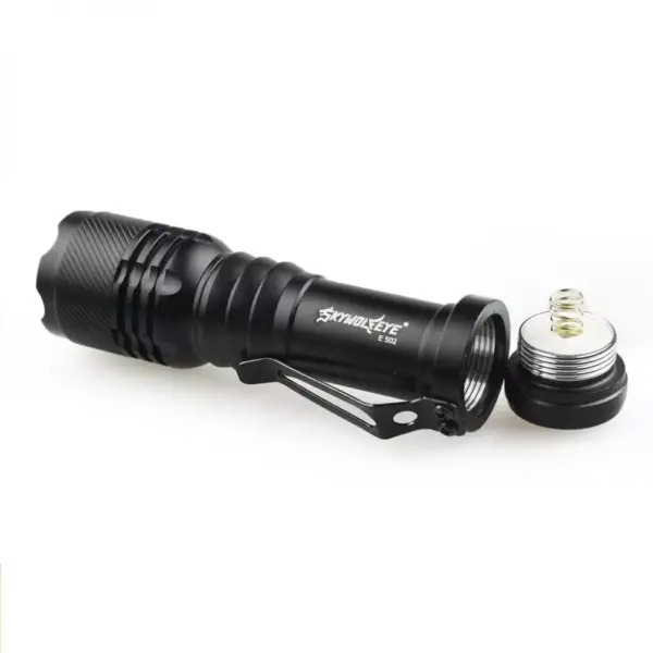 Sky Wolf Eye Q5 LED Zaklamp - 800LM, Zoomfunctie, 3 Lichtmodi