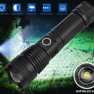 Superheldere LED Zaklamp - 2000LM, USB Oplaadbaar, Zoomfunctie, IPX5 Waterdicht